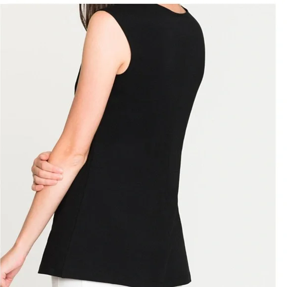 Nic & Zoe sleeveless  black top XL NWT - Picture 2 of 3